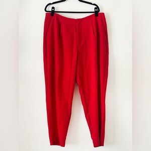 A New Day Red Pleated Pants - Size 18